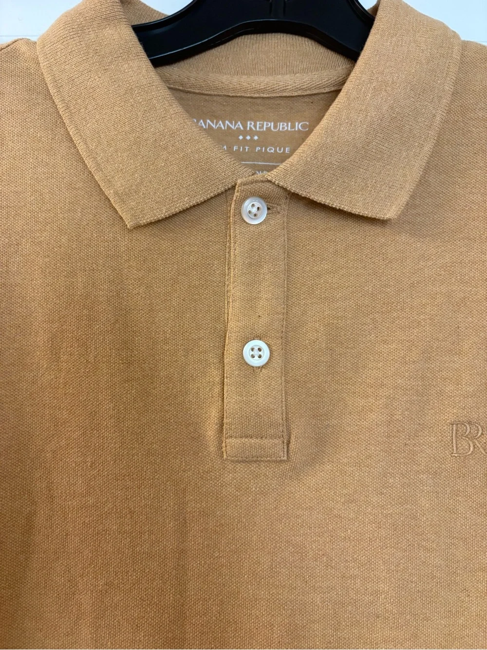 Banana Republic Men's Mustard Polo Shirt